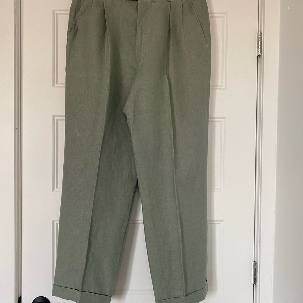 Men's Hermes vintage Olive Green Pants